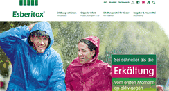 Desktop Screenshot of esberitox.de