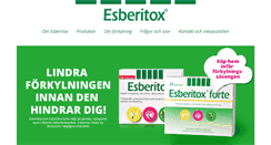 Desktop Screenshot of esberitox.se